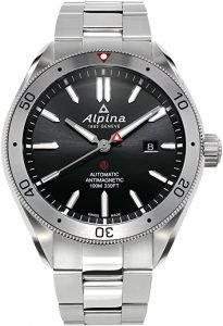 Reloj Alpina para hombre, caja y pulsera de acero inoxidable