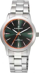Reloj Radiant para hombre, caja y pulsera de acero inoxidable