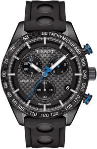reloj Tissot PRS 516 Quartz Chronograph T1004173720100 para hombre azul con negro